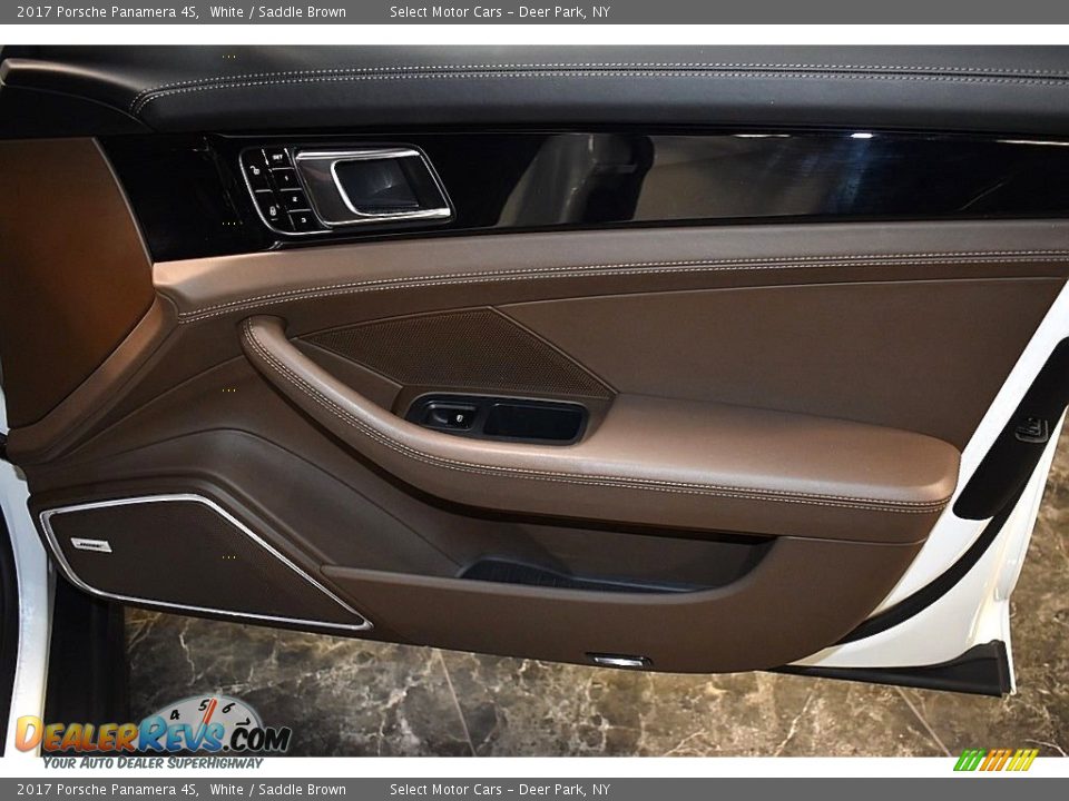 2017 Porsche Panamera 4S White / Saddle Brown Photo #20