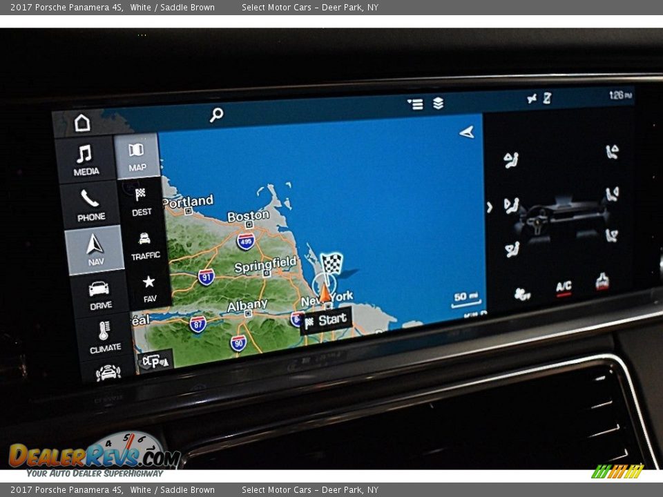 2017 Porsche Panamera 4S White / Saddle Brown Photo #21