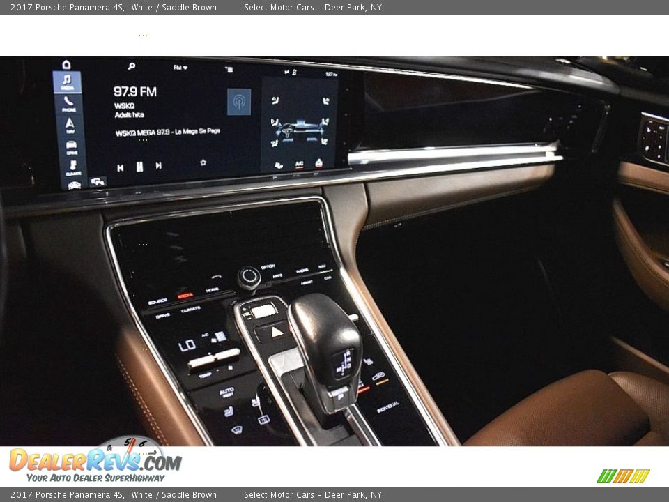 2017 Porsche Panamera 4S White / Saddle Brown Photo #24