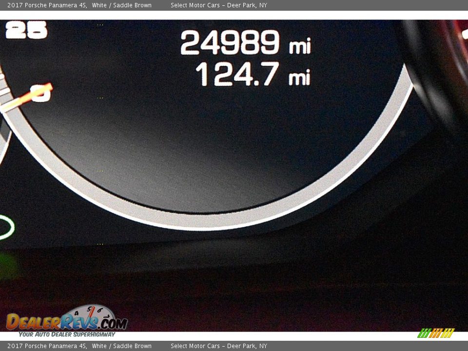 2017 Porsche Panamera 4S White / Saddle Brown Photo #28