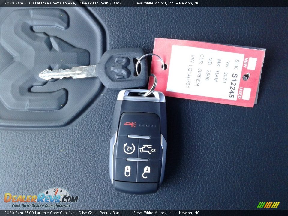 2020 Ram 2500 Laramie Crew Cab 4x4 Olive Green Pearl / Black Photo #36