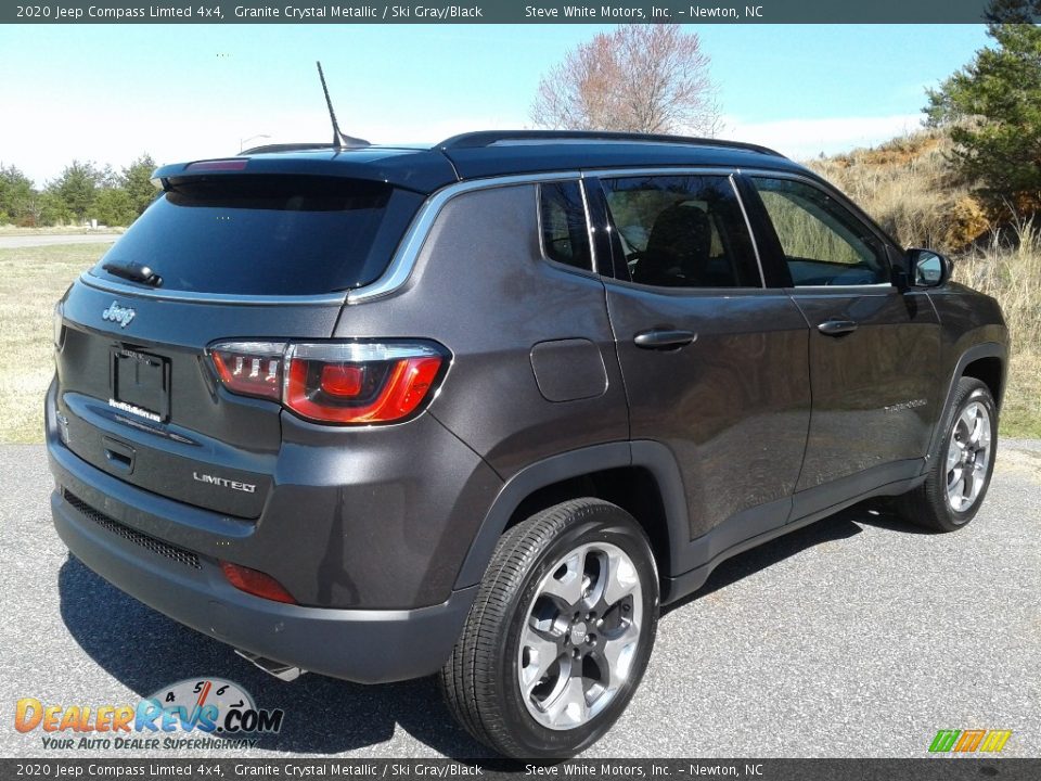 2020 Jeep Compass Limted 4x4 Granite Crystal Metallic / Ski Gray/Black Photo #6