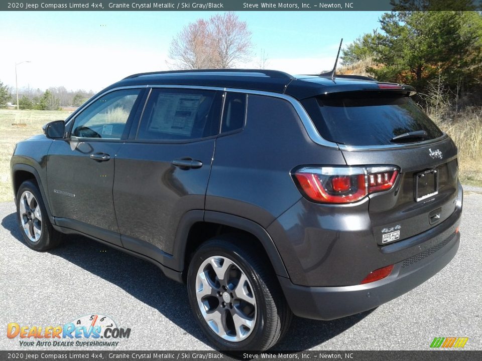 2020 Jeep Compass Limted 4x4 Granite Crystal Metallic / Ski Gray/Black Photo #8
