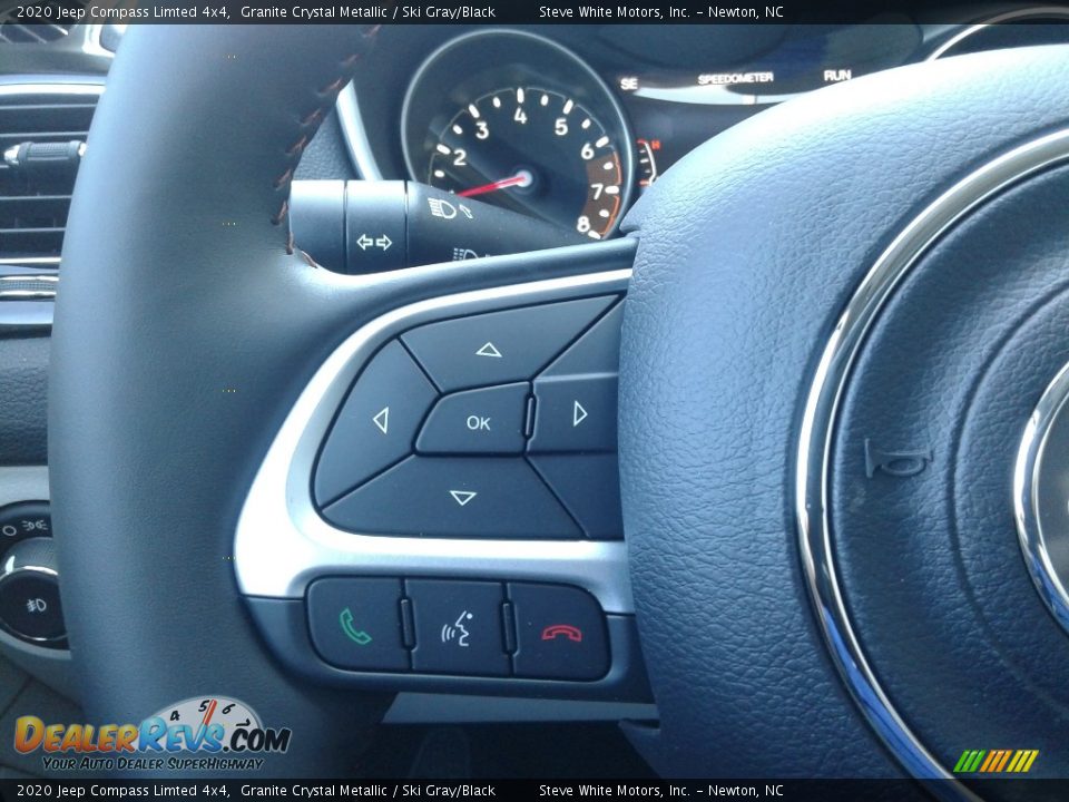 2020 Jeep Compass Limted 4x4 Granite Crystal Metallic / Ski Gray/Black Photo #19