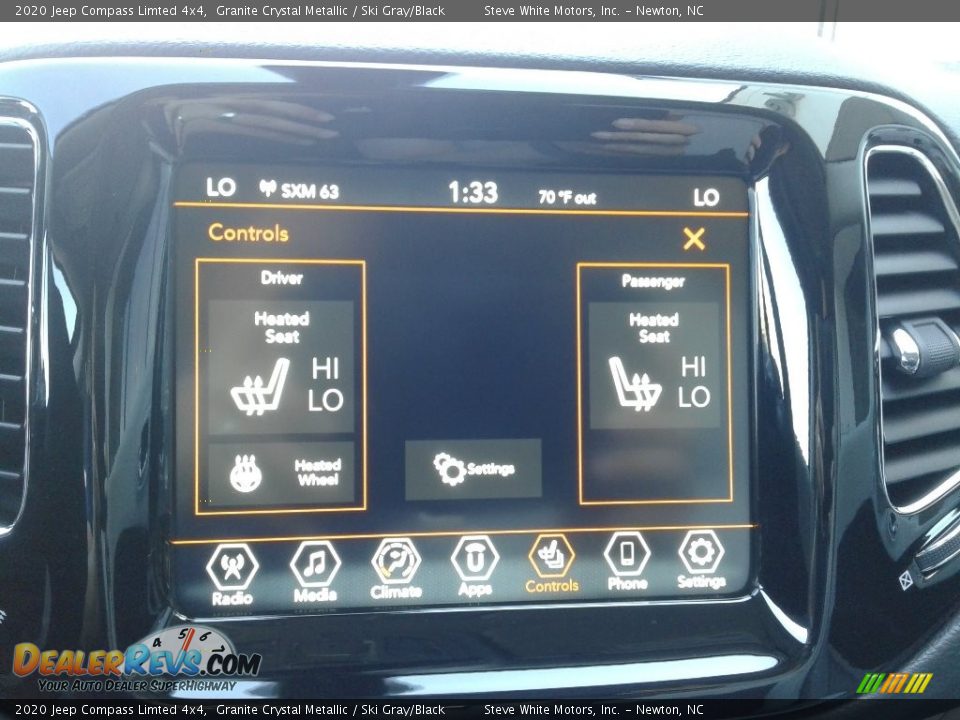 2020 Jeep Compass Limted 4x4 Granite Crystal Metallic / Ski Gray/Black Photo #23