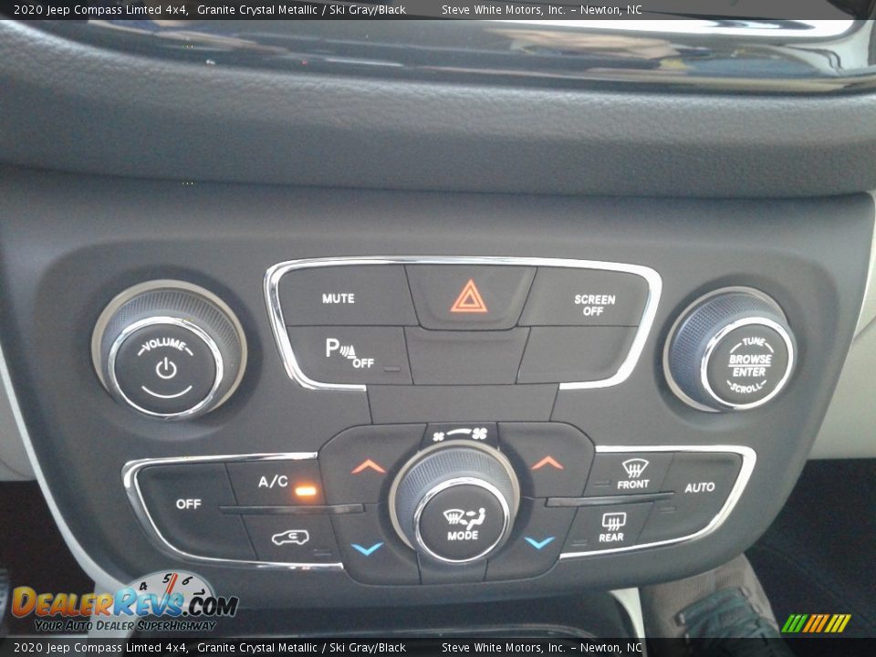 2020 Jeep Compass Limted 4x4 Granite Crystal Metallic / Ski Gray/Black Photo #25