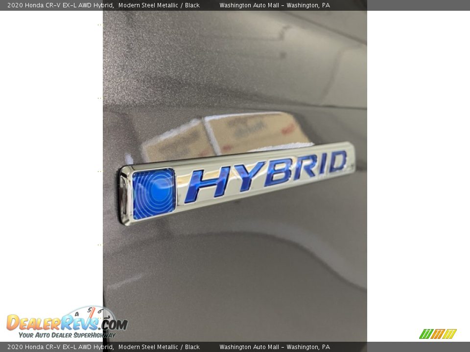 2020 Honda CR-V EX-L AWD Hybrid Modern Steel Metallic / Black Photo #28