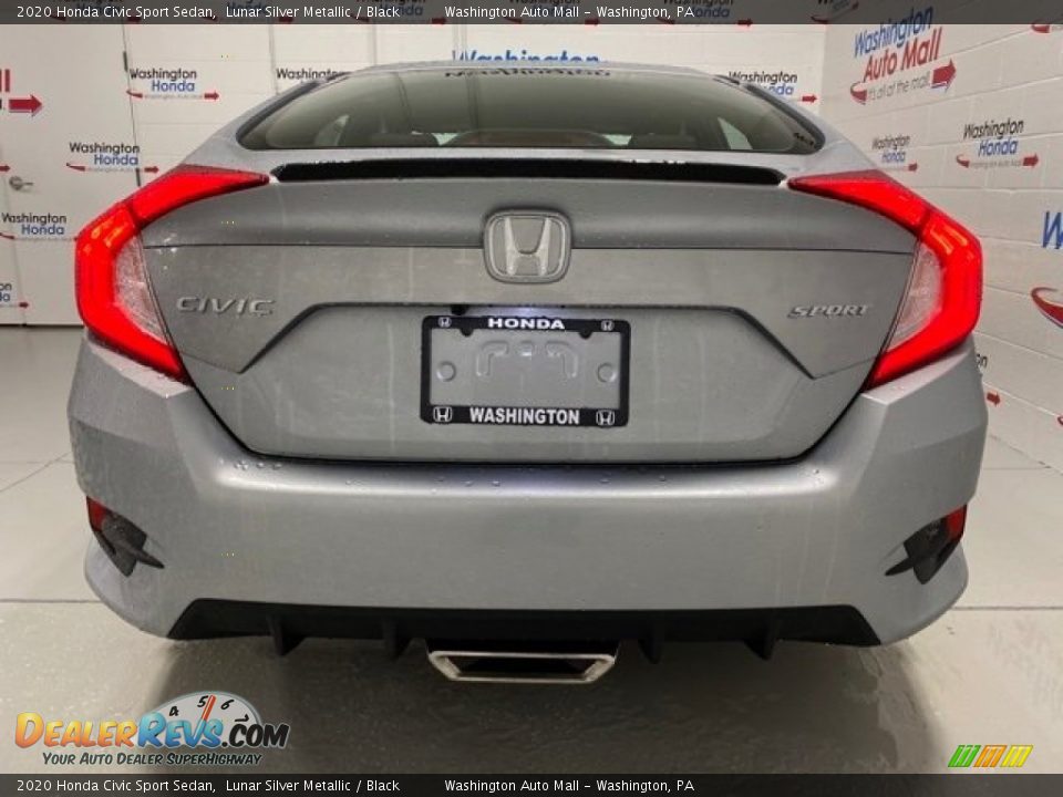 2020 Honda Civic Sport Sedan Lunar Silver Metallic / Black Photo #7