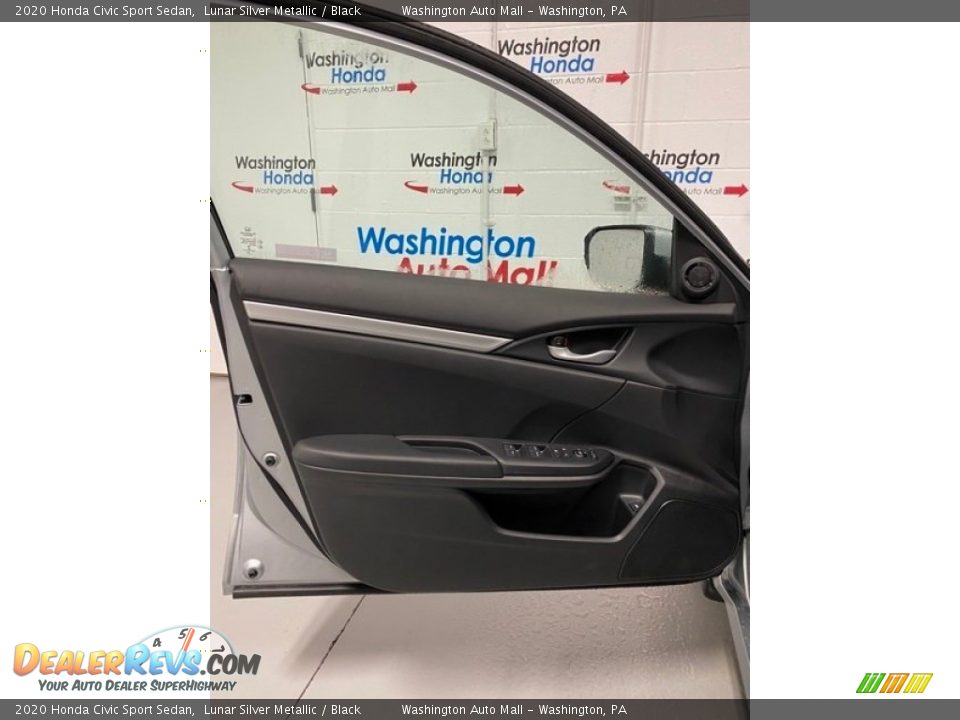 2020 Honda Civic Sport Sedan Lunar Silver Metallic / Black Photo #10