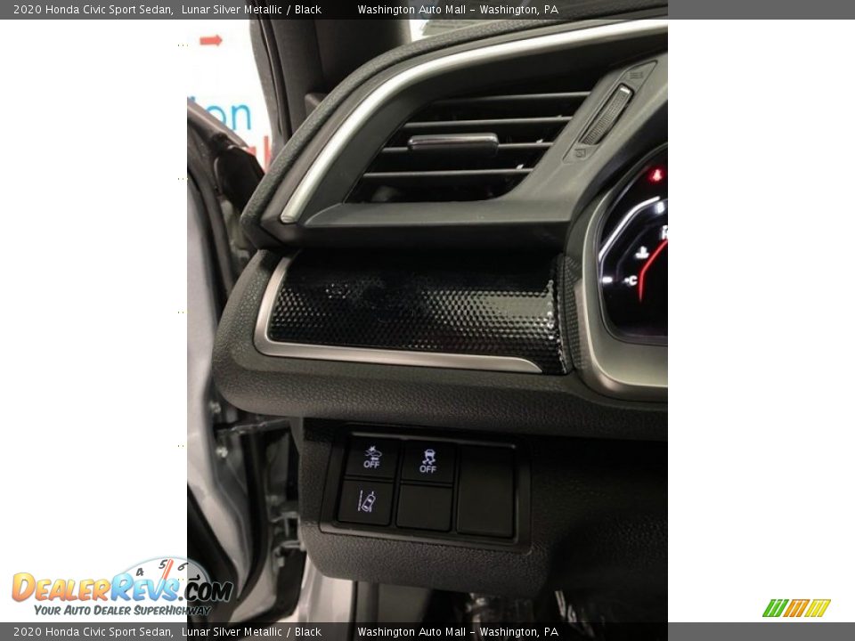2020 Honda Civic Sport Sedan Lunar Silver Metallic / Black Photo #12