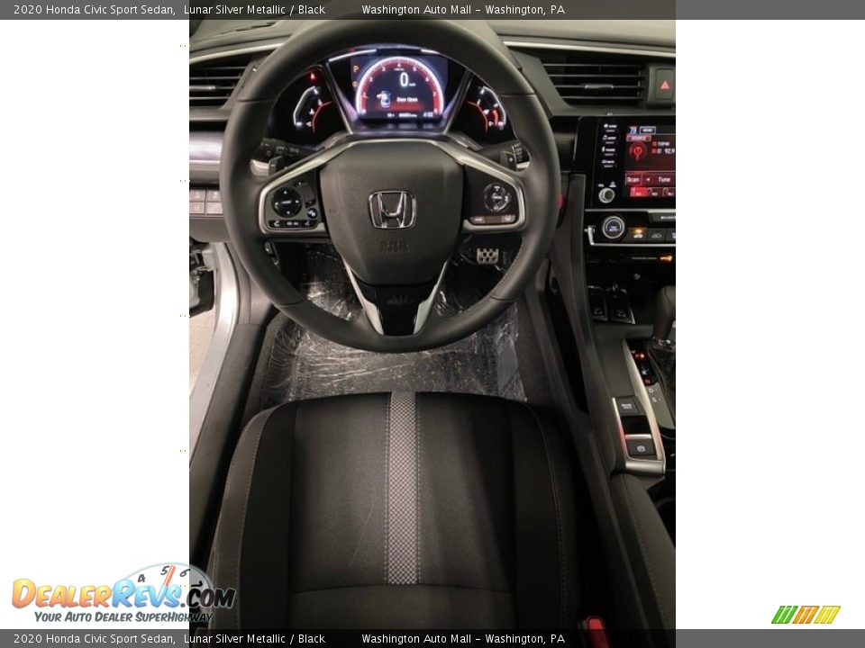 2020 Honda Civic Sport Sedan Lunar Silver Metallic / Black Photo #13