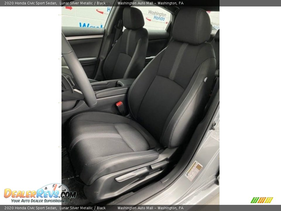 2020 Honda Civic Sport Sedan Lunar Silver Metallic / Black Photo #14