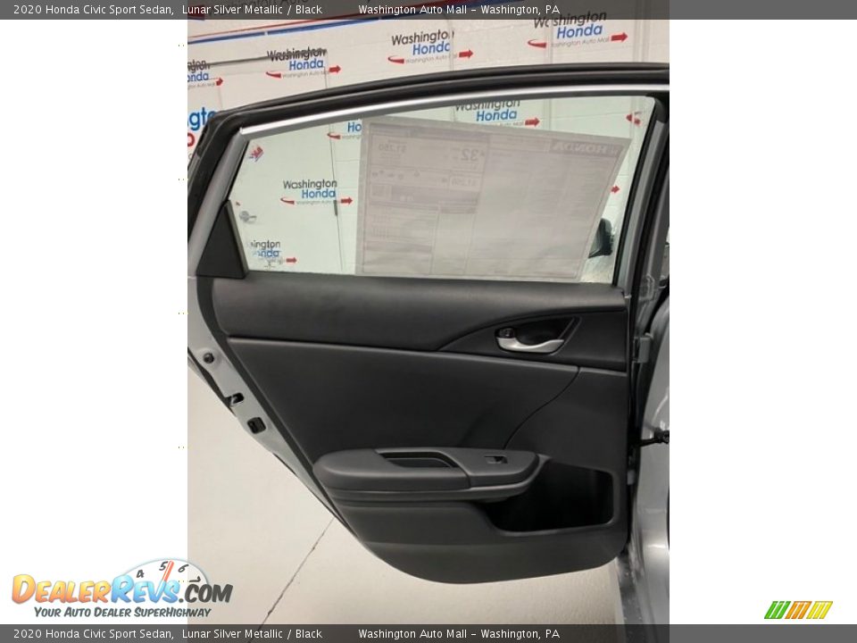 2020 Honda Civic Sport Sedan Lunar Silver Metallic / Black Photo #16