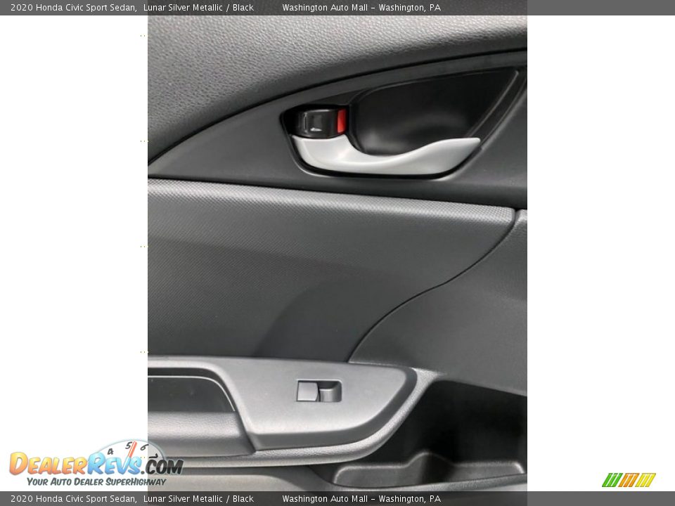 2020 Honda Civic Sport Sedan Lunar Silver Metallic / Black Photo #17