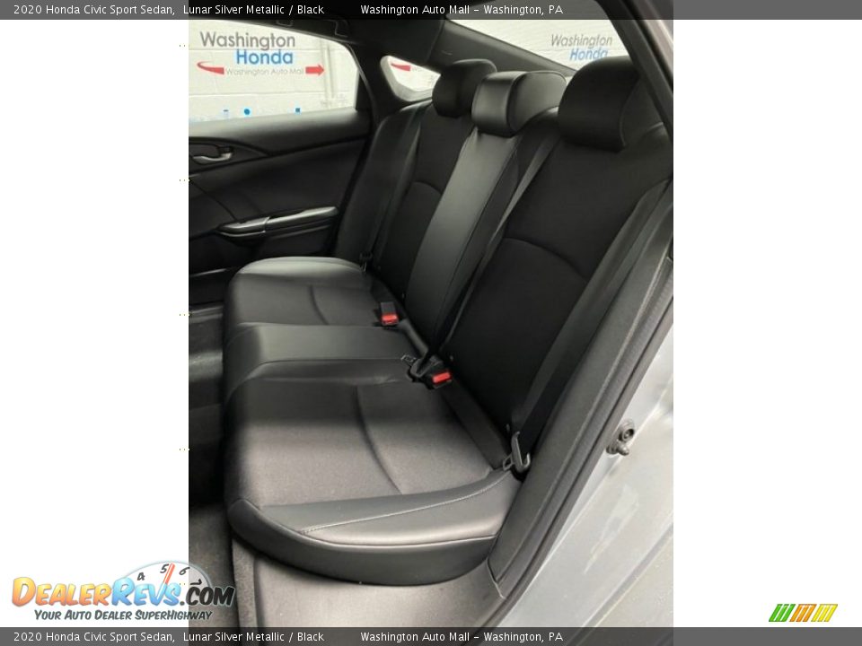 2020 Honda Civic Sport Sedan Lunar Silver Metallic / Black Photo #18