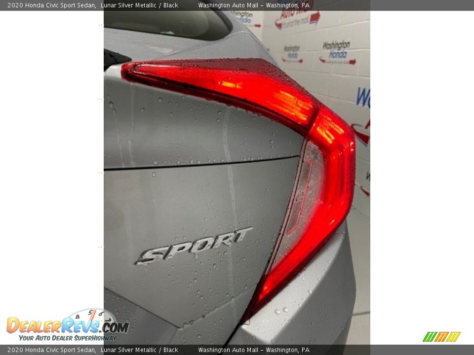 2020 Honda Civic Sport Sedan Lunar Silver Metallic / Black Photo #22