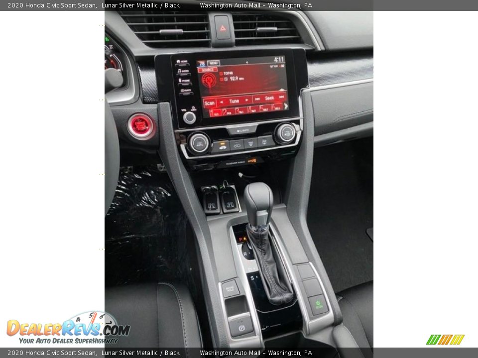 2020 Honda Civic Sport Sedan Lunar Silver Metallic / Black Photo #25