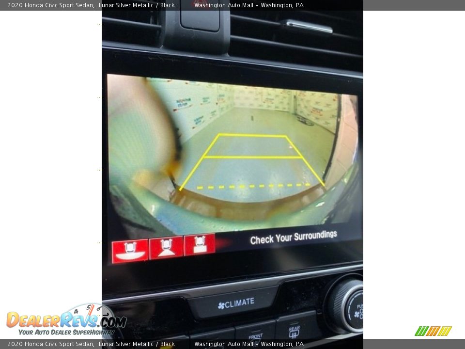 2020 Honda Civic Sport Sedan Lunar Silver Metallic / Black Photo #26