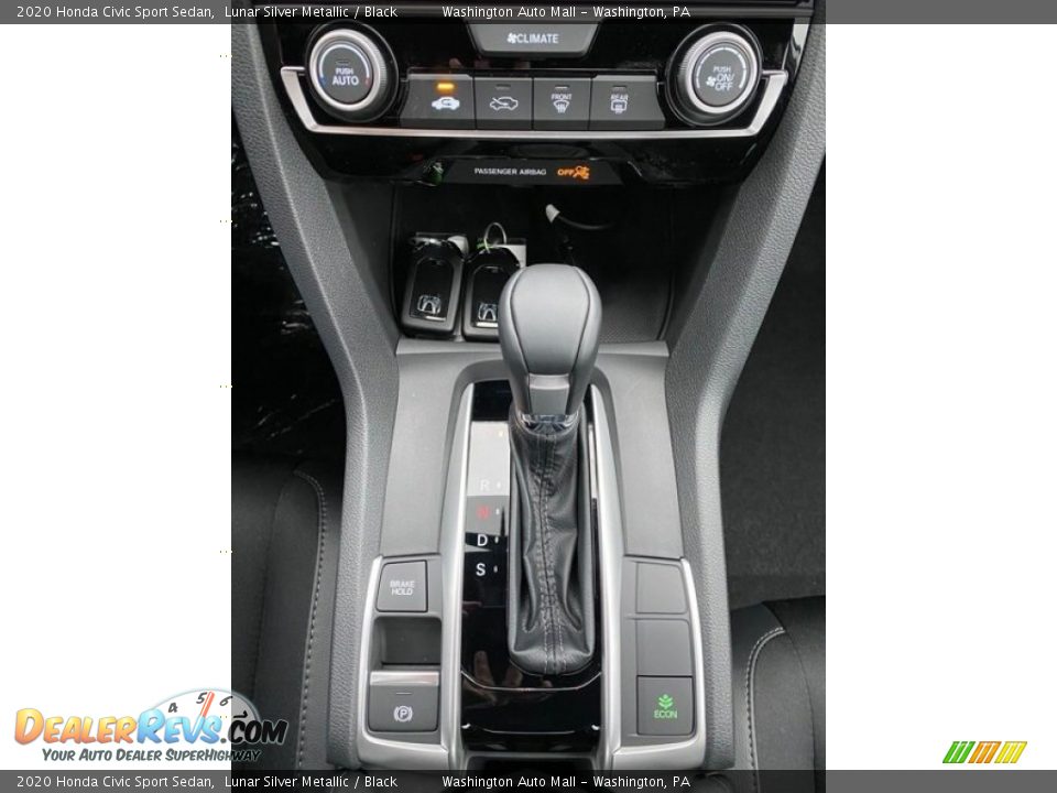 2020 Honda Civic Sport Sedan Lunar Silver Metallic / Black Photo #27