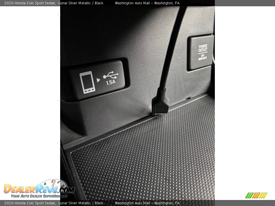 2020 Honda Civic Sport Sedan Lunar Silver Metallic / Black Photo #30