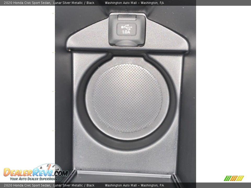 2020 Honda Civic Sport Sedan Lunar Silver Metallic / Black Photo #31