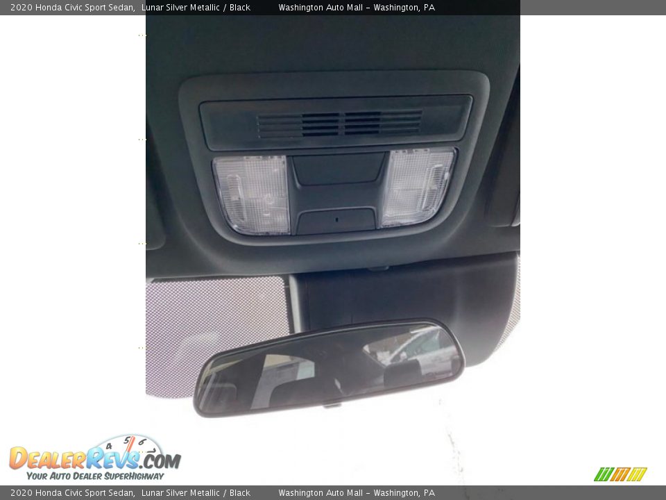 2020 Honda Civic Sport Sedan Lunar Silver Metallic / Black Photo #32