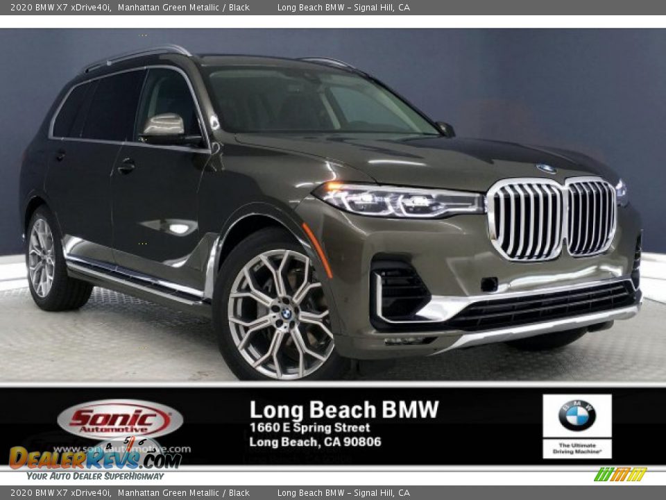 2020 BMW X7 xDrive40i Manhattan Green Metallic / Black Photo #1