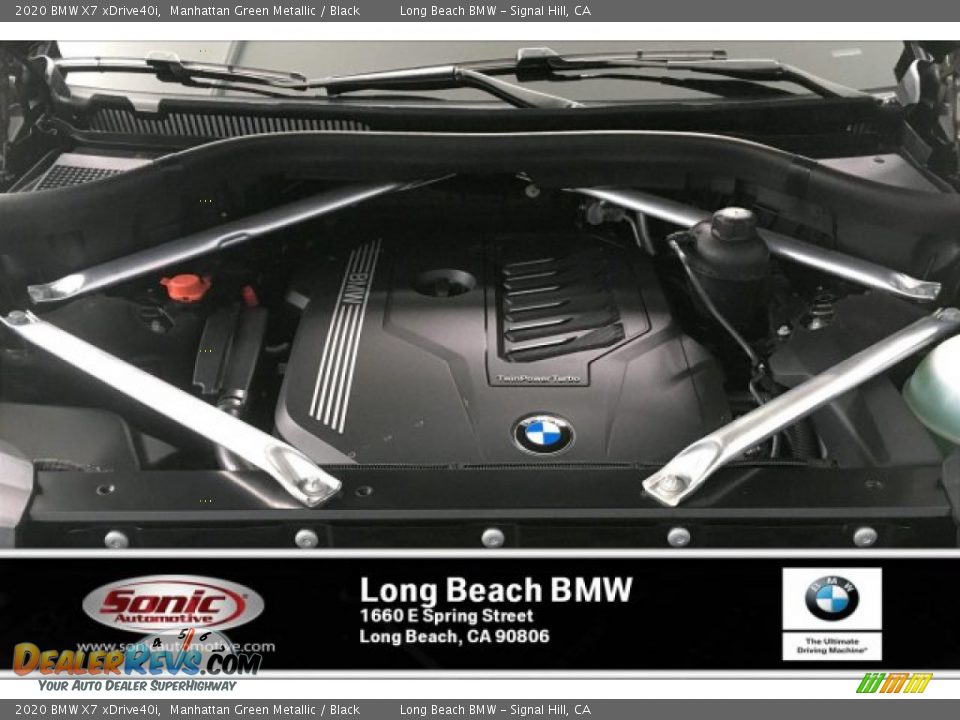 2020 BMW X7 xDrive40i Manhattan Green Metallic / Black Photo #8