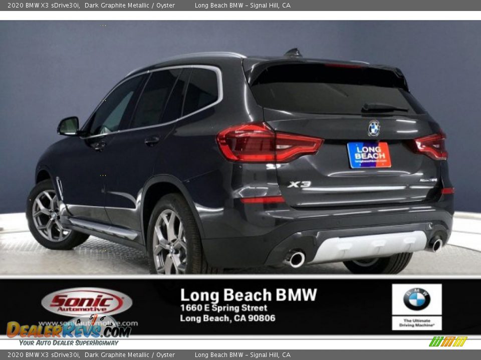 2020 BMW X3 sDrive30i Dark Graphite Metallic / Oyster Photo #2