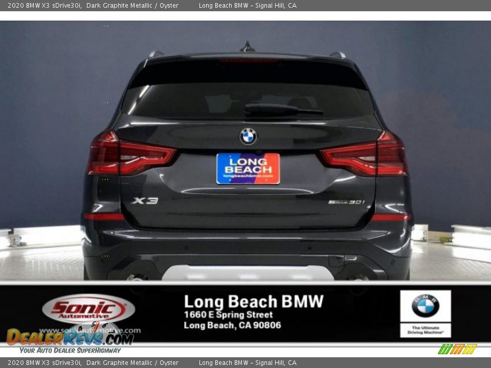 2020 BMW X3 sDrive30i Dark Graphite Metallic / Oyster Photo #3