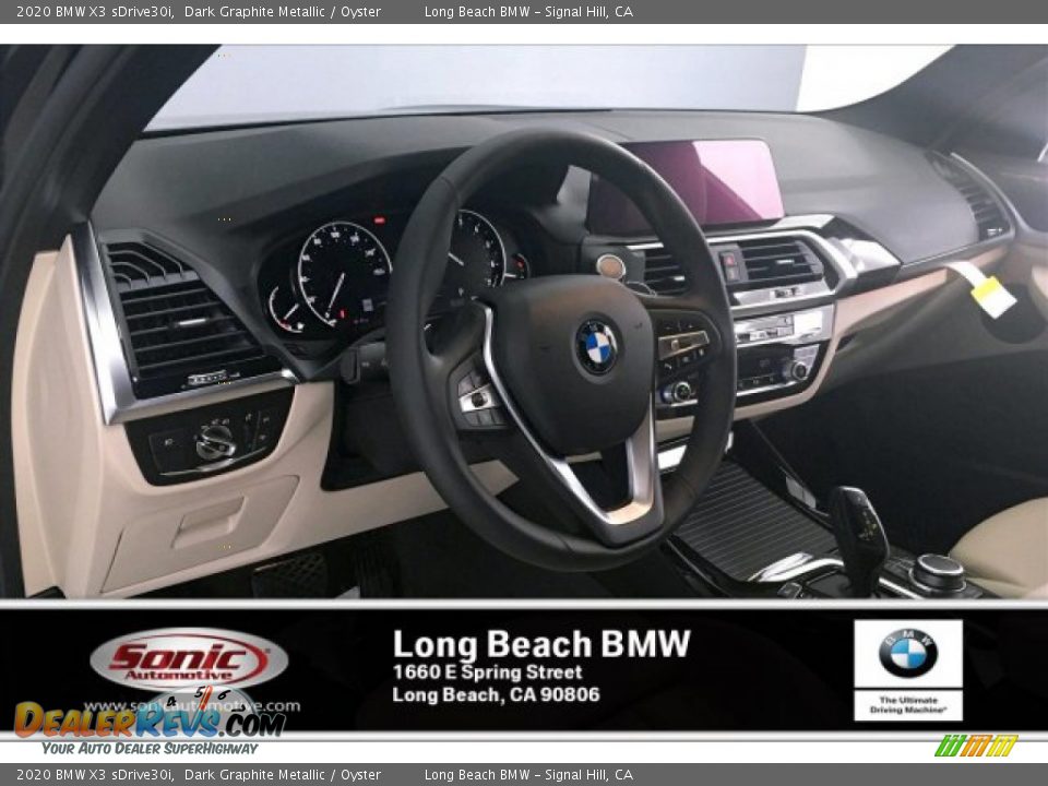 2020 BMW X3 sDrive30i Dark Graphite Metallic / Oyster Photo #4