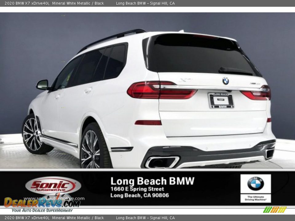 2020 BMW X7 xDrive40i Mineral White Metallic / Black Photo #2
