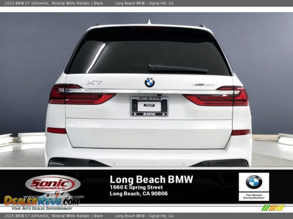 2020 BMW X7 xDrive40i Mineral White Metallic / Black Photo #3
