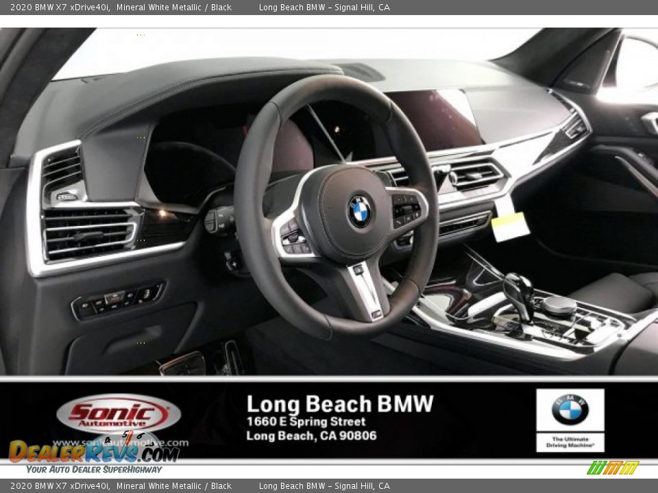 2020 BMW X7 xDrive40i Mineral White Metallic / Black Photo #4