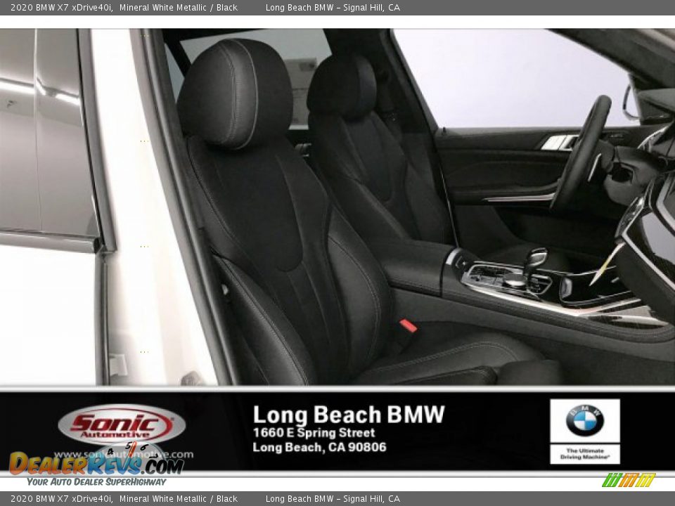 2020 BMW X7 xDrive40i Mineral White Metallic / Black Photo #7