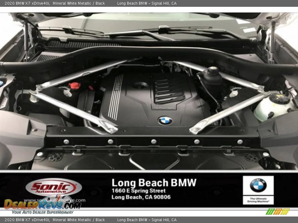 2020 BMW X7 xDrive40i Mineral White Metallic / Black Photo #8