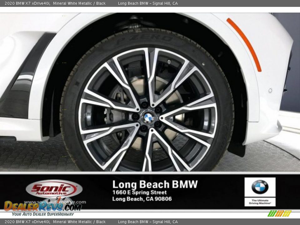 2020 BMW X7 xDrive40i Mineral White Metallic / Black Photo #9