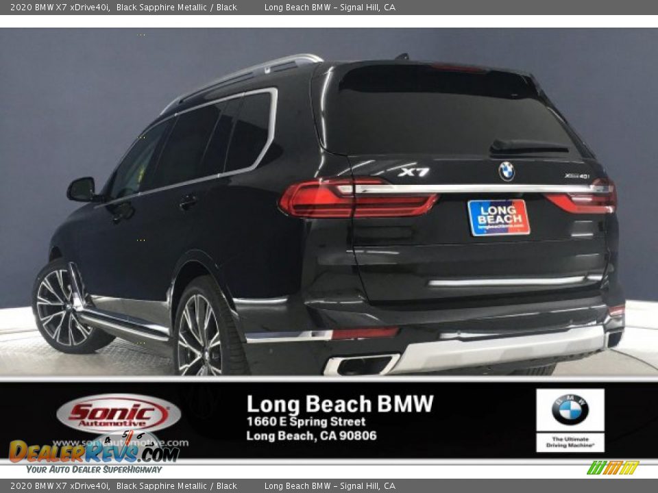 2020 BMW X7 xDrive40i Black Sapphire Metallic / Black Photo #2