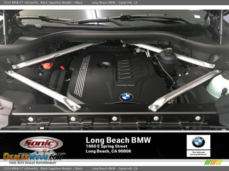 2020 BMW X7 xDrive40i Black Sapphire Metallic / Black Photo #8