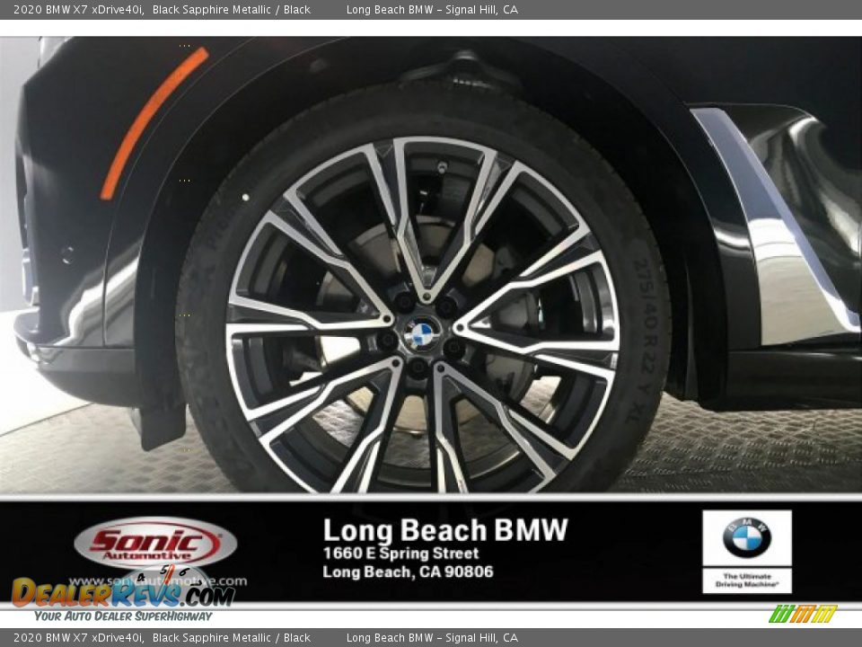 2020 BMW X7 xDrive40i Black Sapphire Metallic / Black Photo #9