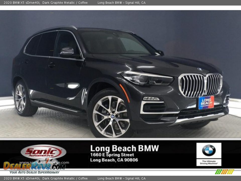 2020 BMW X5 sDrive40i Dark Graphite Metallic / Coffee Photo #1