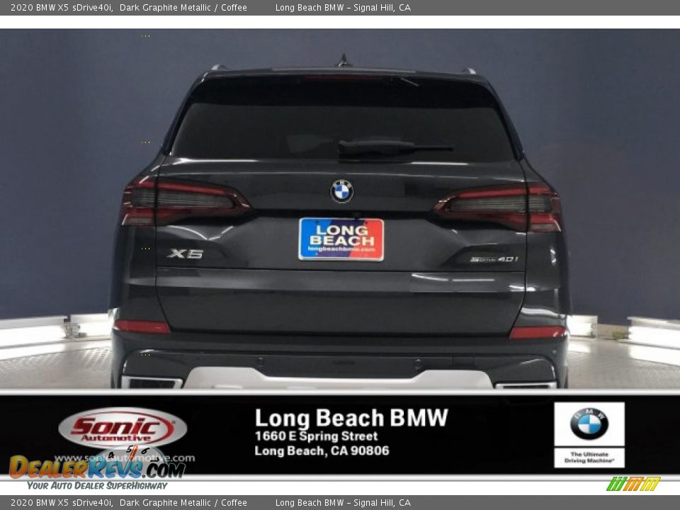2020 BMW X5 sDrive40i Dark Graphite Metallic / Coffee Photo #3