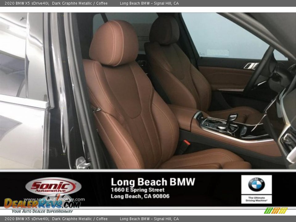 2020 BMW X5 sDrive40i Dark Graphite Metallic / Coffee Photo #7