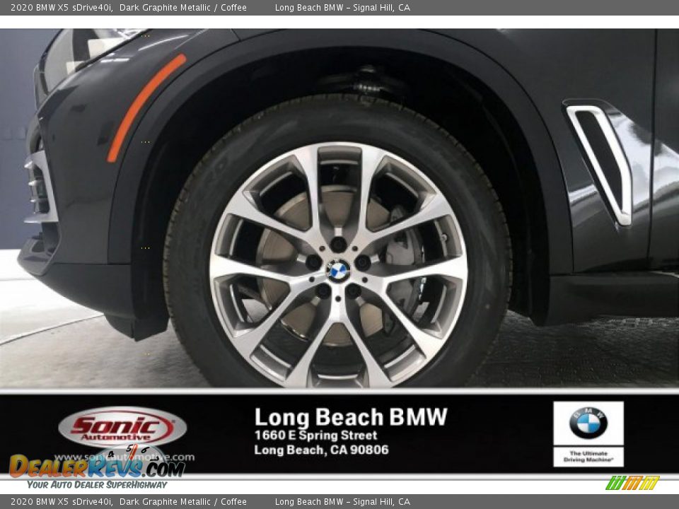 2020 BMW X5 sDrive40i Dark Graphite Metallic / Coffee Photo #9