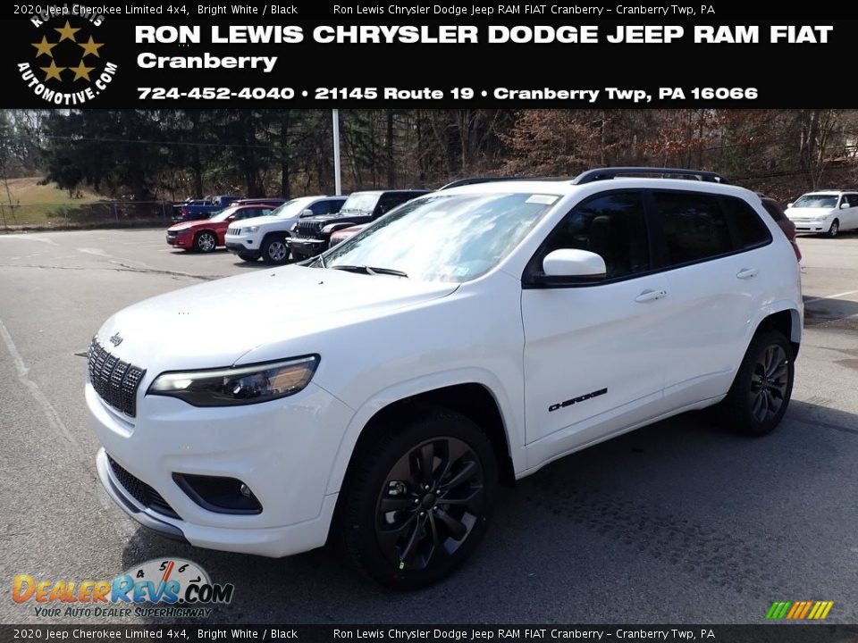 2020 Jeep Cherokee Limited 4x4 Bright White / Black Photo #1