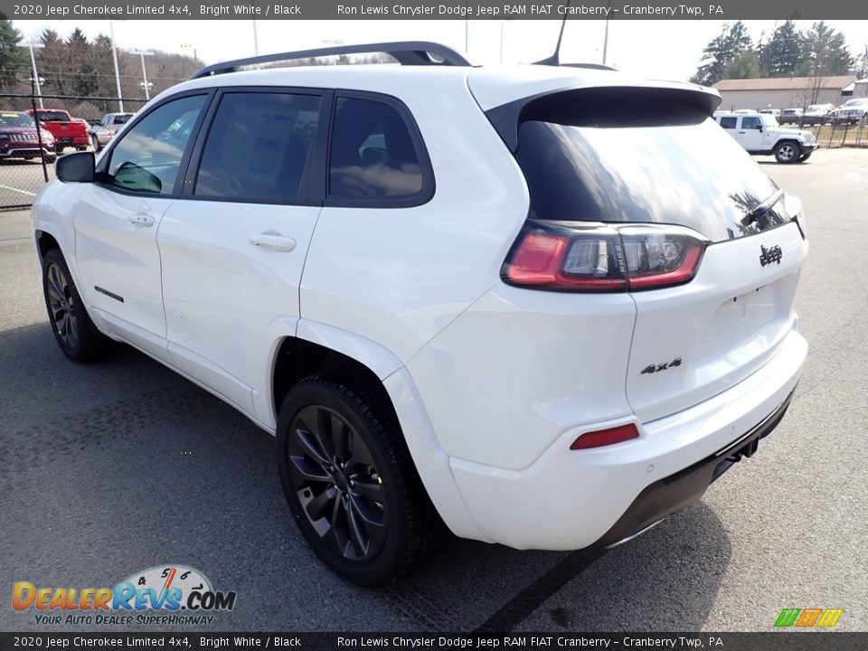 2020 Jeep Cherokee Limited 4x4 Bright White / Black Photo #3