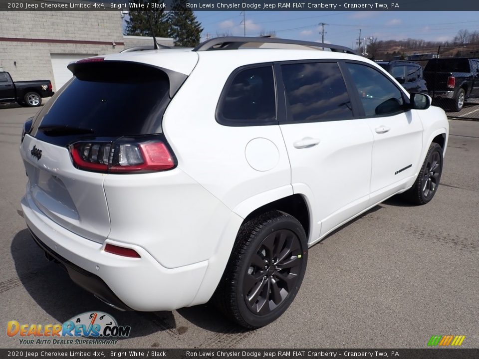 2020 Jeep Cherokee Limited 4x4 Bright White / Black Photo #5