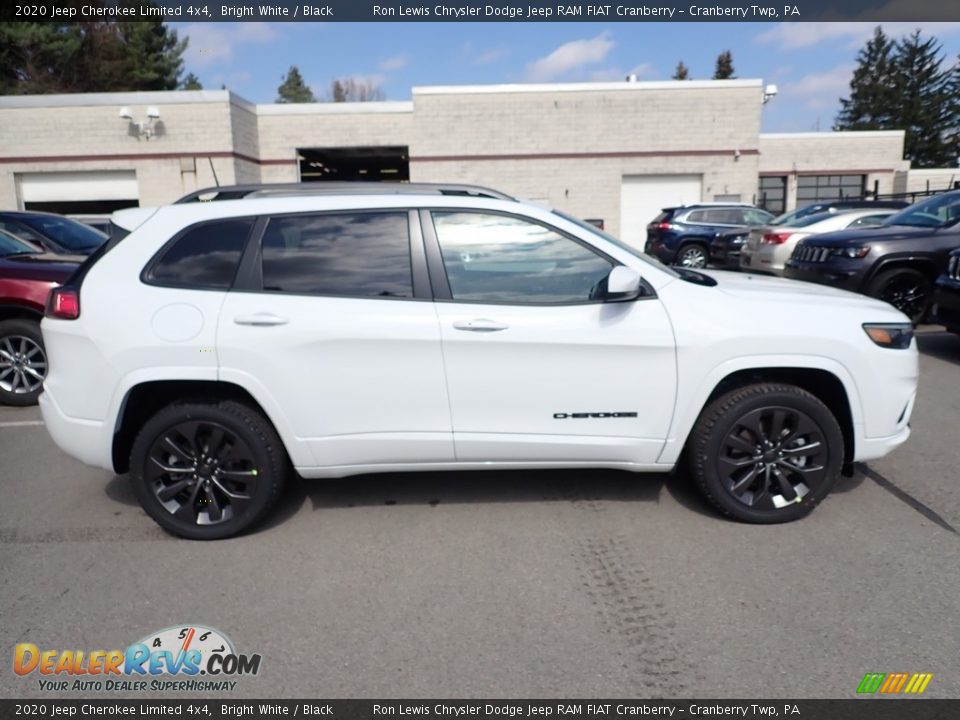 2020 Jeep Cherokee Limited 4x4 Bright White / Black Photo #6