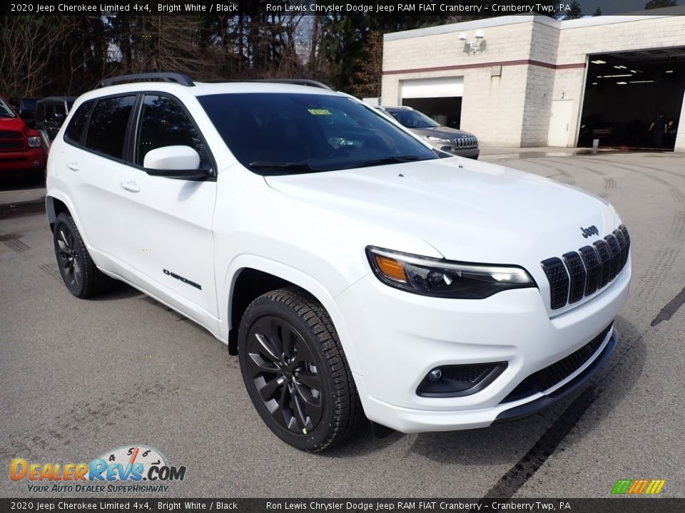 2020 Jeep Cherokee Limited 4x4 Bright White / Black Photo #7