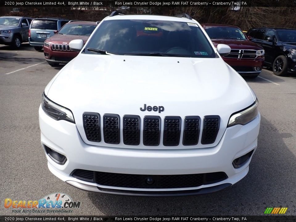 2020 Jeep Cherokee Limited 4x4 Bright White / Black Photo #8